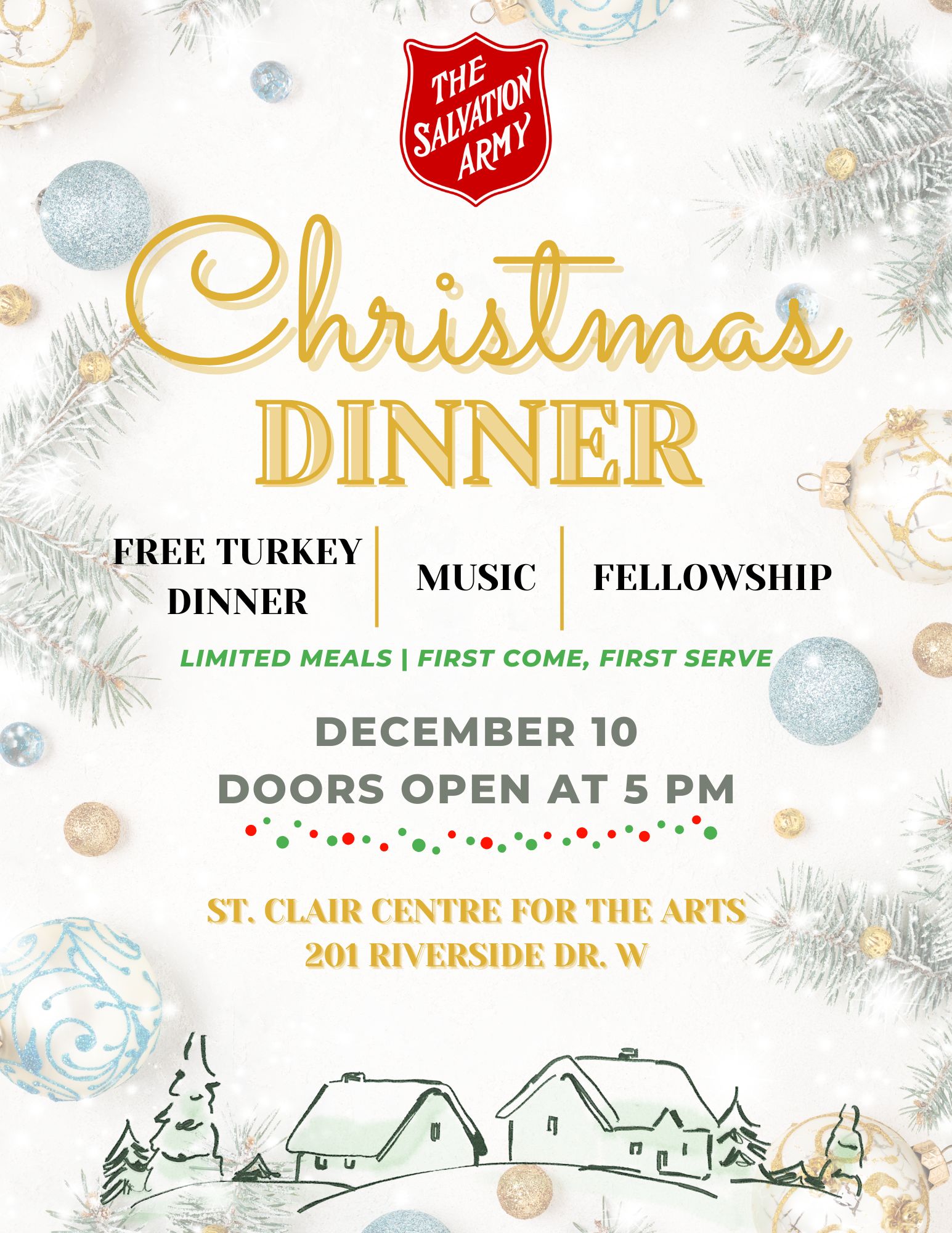 2025 Christmas Dinner Flyer