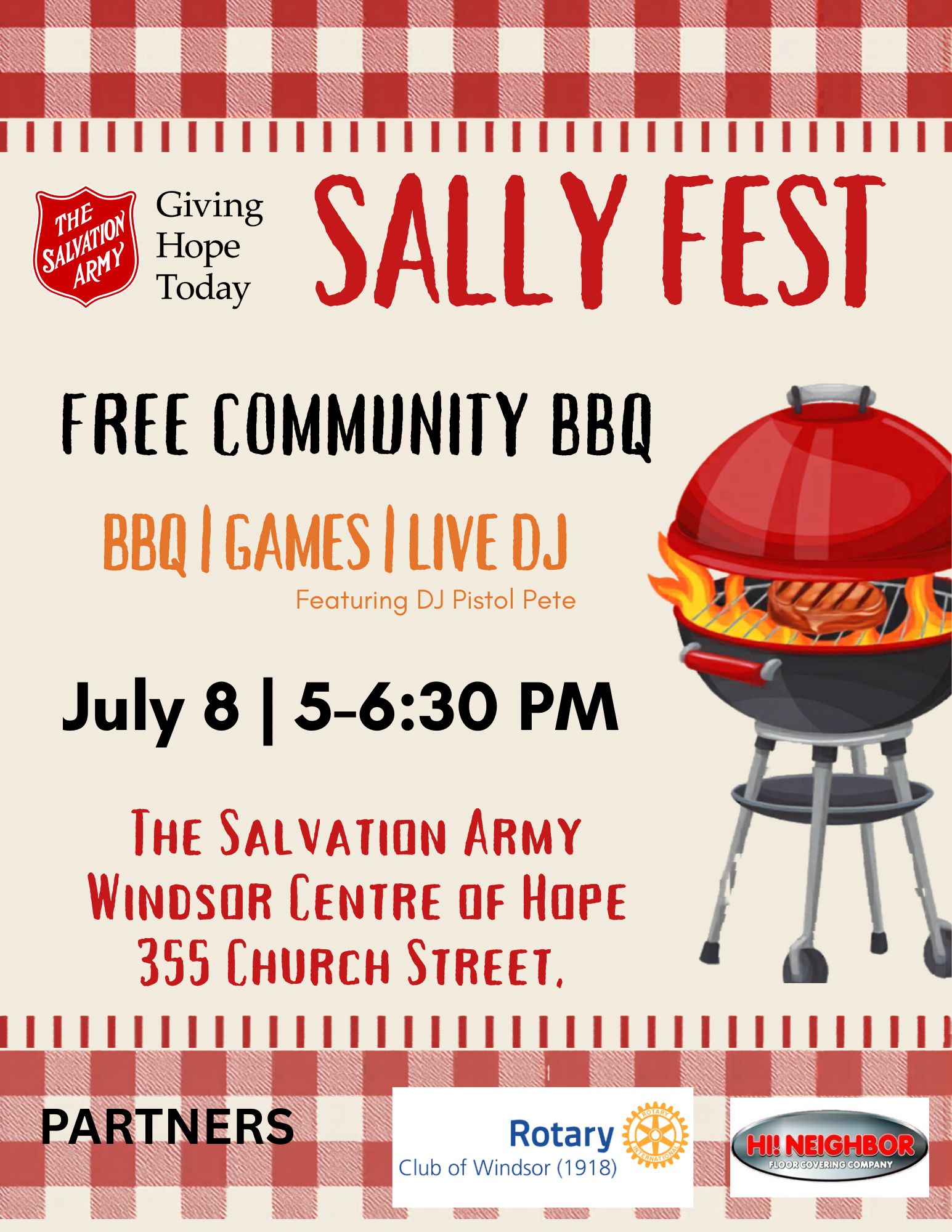 Sally Fest Flyer 2026 With Sponsors